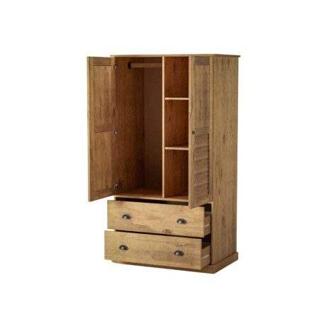 Ropero 2 Puertas 2 Cajones Li­nea Valenciana Natural