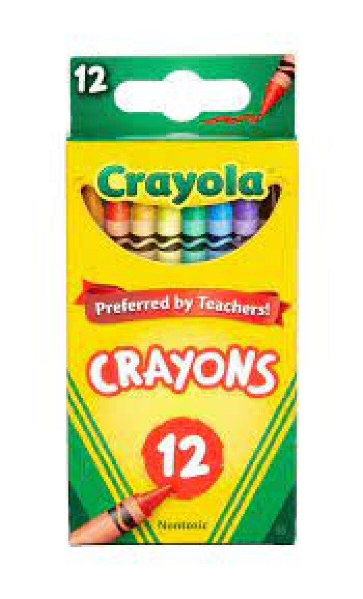 Caja Crayones Crayola Infantil 12 Colores 