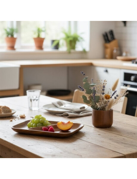 BANDEJA RECTANGULAR MADERA 2 DIV 33X15X4CM BANDEJA RECTANGULAR MADERA 2 DIV 33X15X4CM