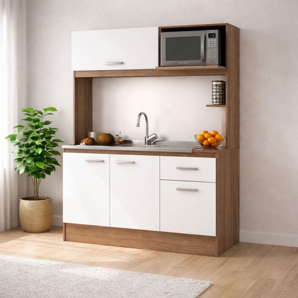 KIT DE COCINA - INTEGRADA GRANDE CARVALHO BLANCO