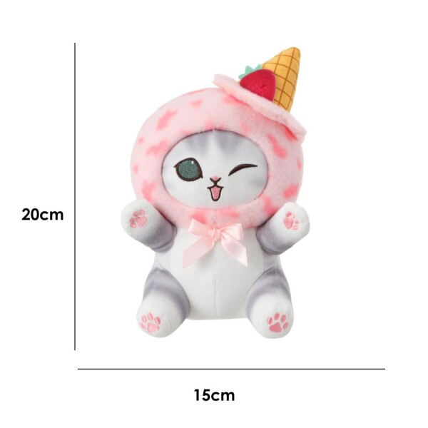 Peluche mofusand sentado rosa