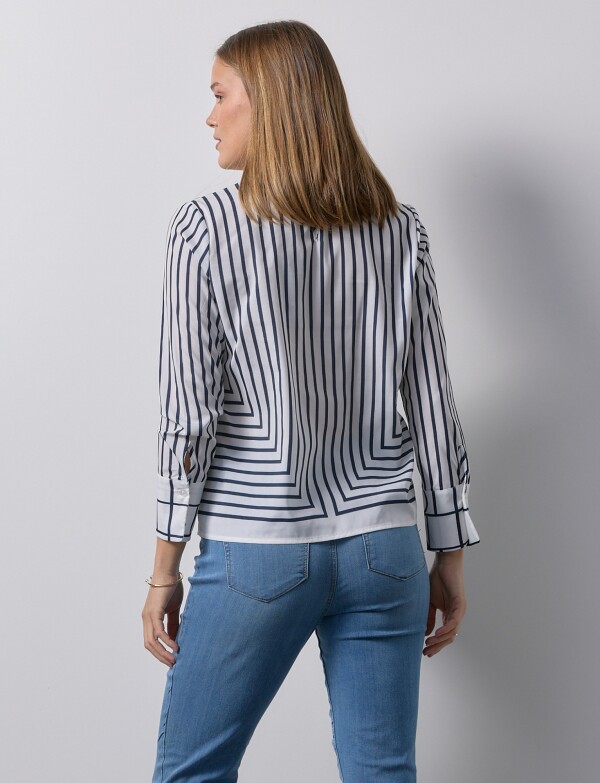 Blusa Lineas BLANCO