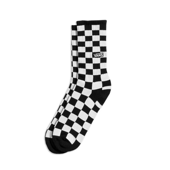 Medias Vans Checkerboard Crew II Blanco/negro