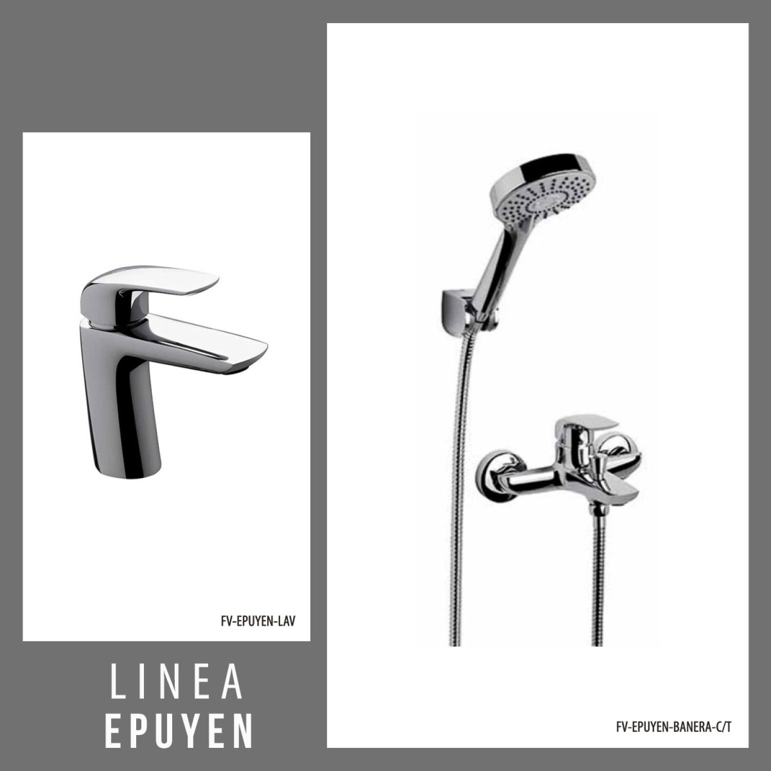 Juego De Griferia, Incluye Ducha Exterior C/T Y Lavatorio Bajo