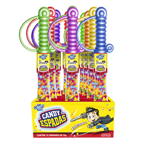 PASTILLAS CANDY TOY 22GRS Display x15 unidades Espada Pirata