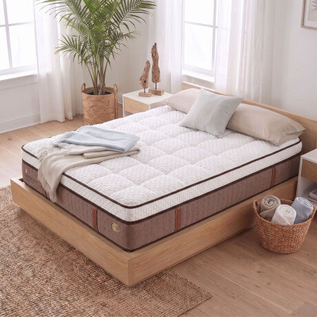 COLCHÓN QUEEN RESORTESPOCKET NATURAL-BEIGE IMPERIALE DUO SPRING