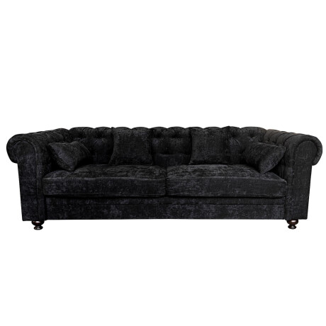 SOFÁ SILLÓN 3 CUERPOS - CON ALMOHADONES negro