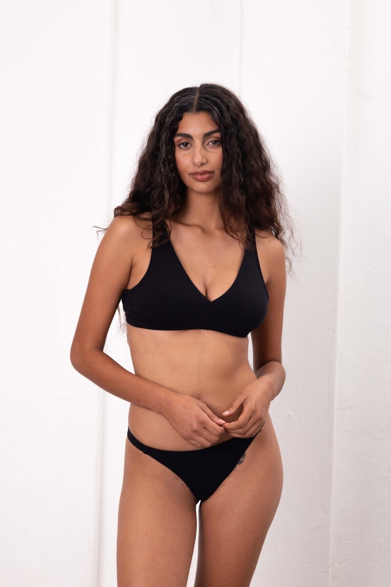 Vedetina Bella Less Algodón – Versión less de bella, ligera y cómoda Negro