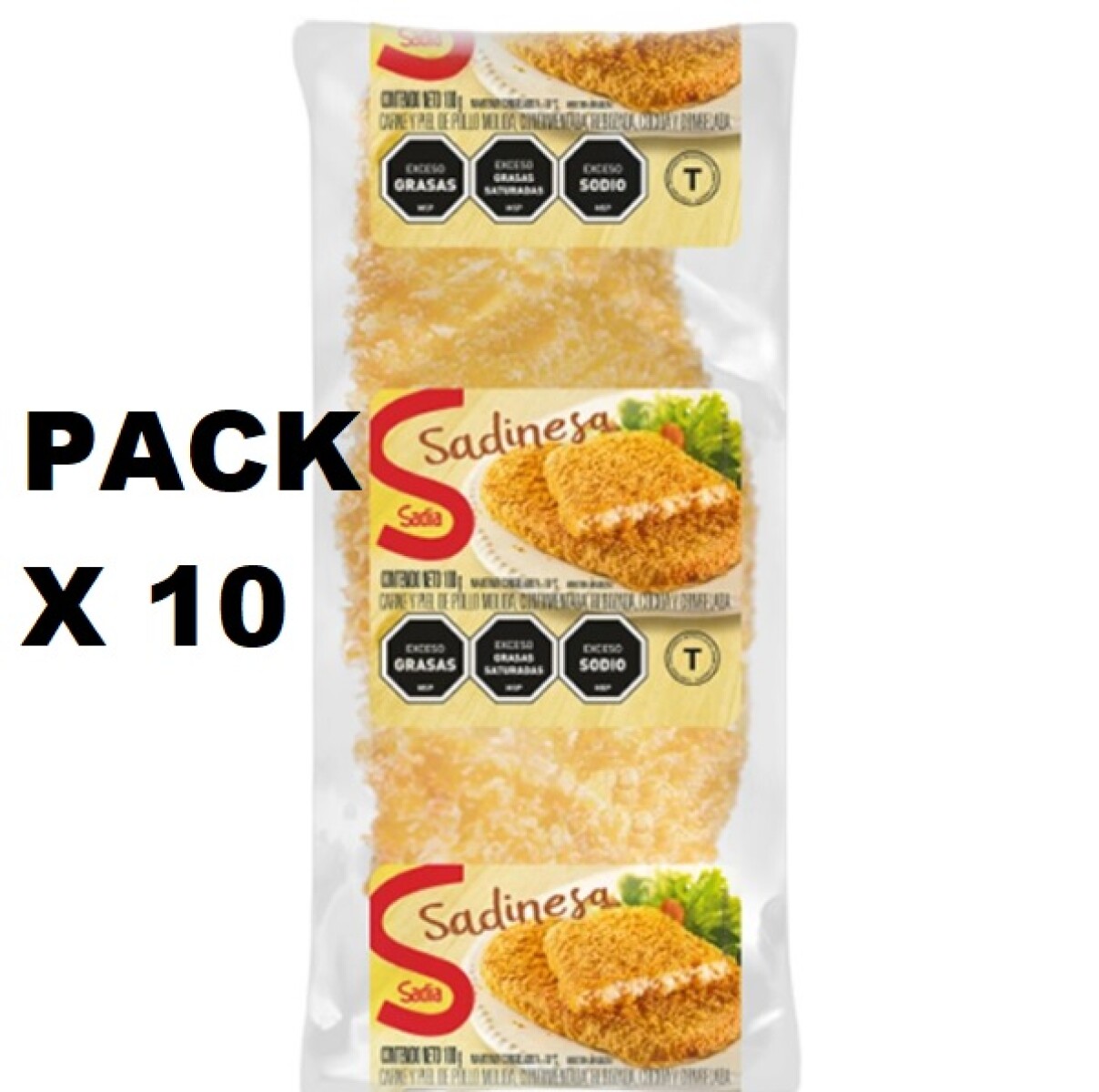 Sadinesa Sadia Carne de Pollo Jamón Queso 100 Grs X 10 Unidades 