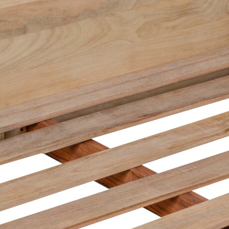 CAMA 2 PLAZAS MADERA NATURAL-BEIGE CUARZO