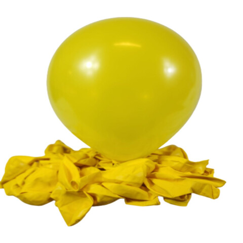 Globo Liso x50 Und Amarillo