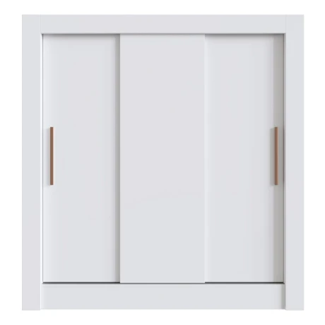 Placard Ropero 3 Puertas Corredizas Dormitorio Blanco