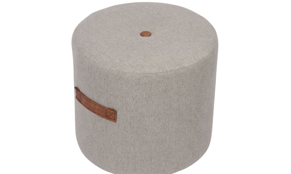 Puff IVAN Tapizado Gris