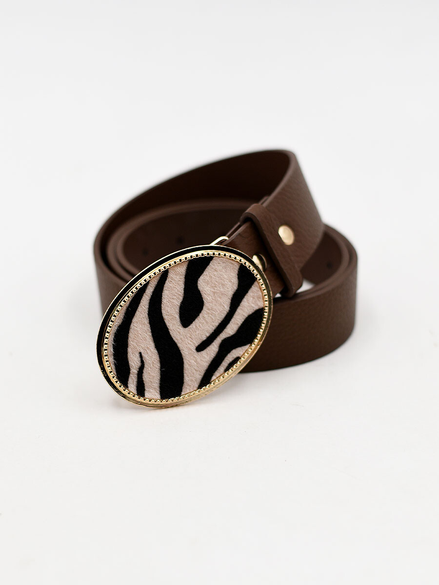 CINTO ZEBRA - MARRON 