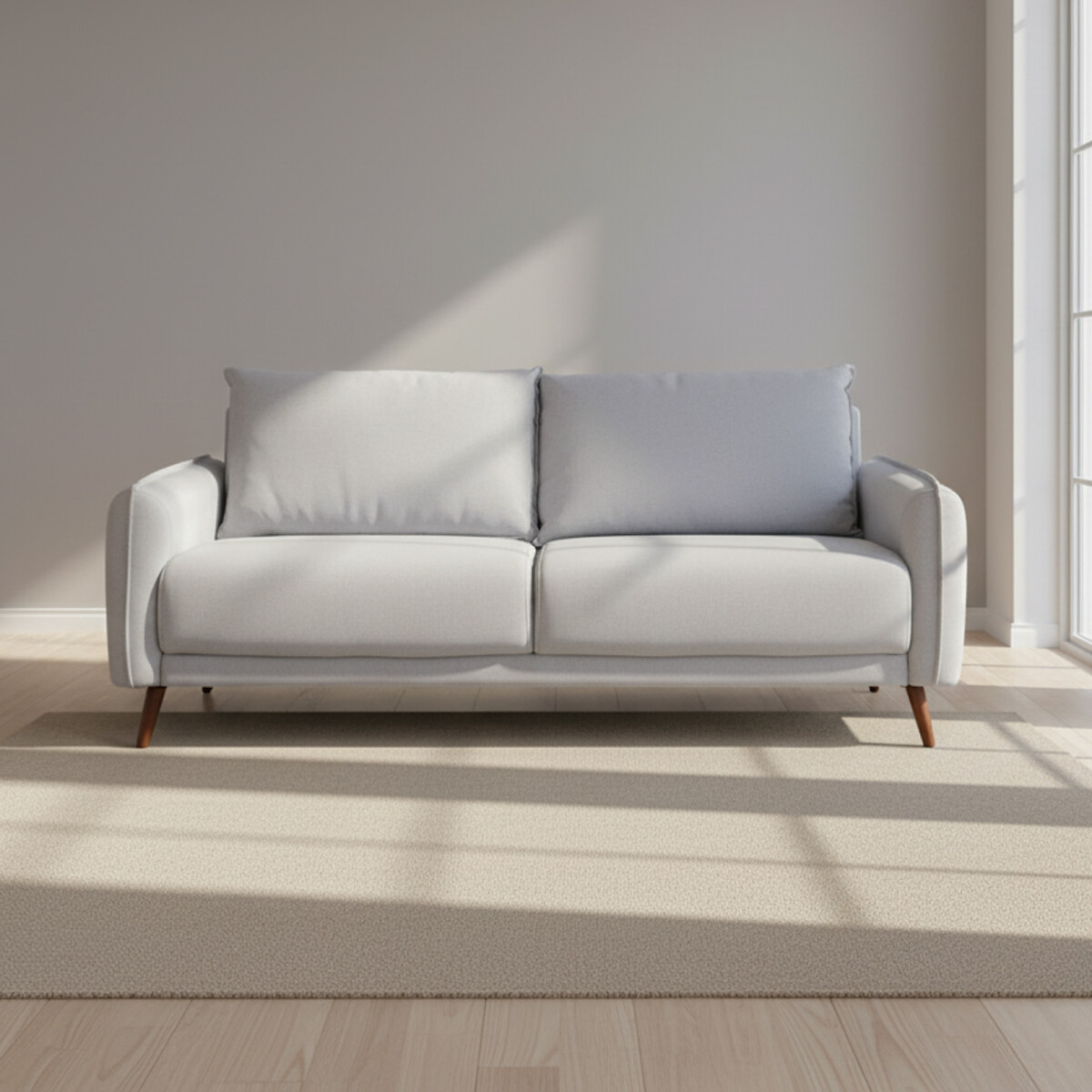 SOFÁ - 3 CUERPOS TELA GRIS CHARLOTTE 