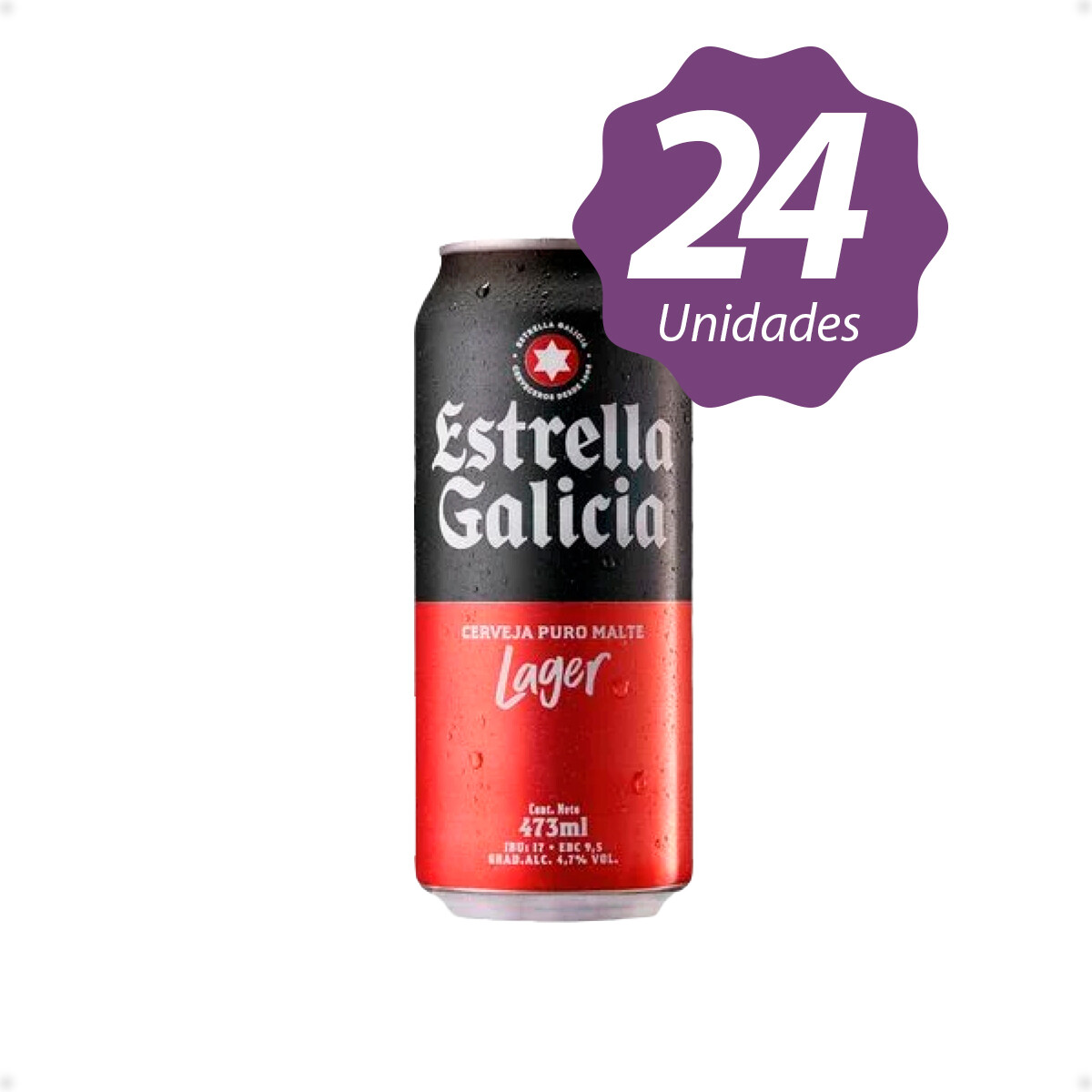 Cerveza Estrella Galicia Lata 473 Ml - x24 