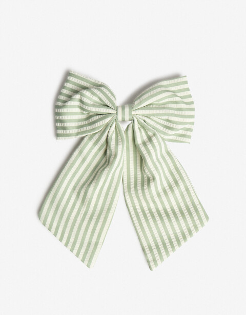 Hebillas Francesas Moño Hebilla Francesa Con Moño Rayado - Estampado Rayas