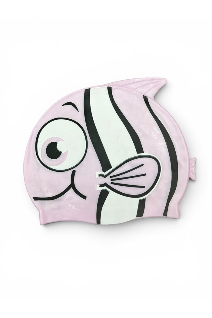 GORRA DE PISCINA DISEÑO PEZ Rosa