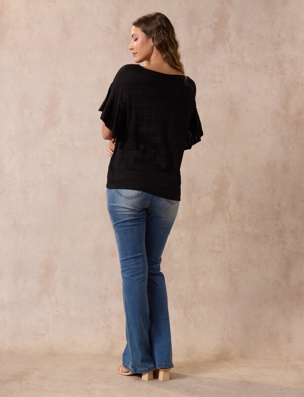Blusa Relieve NEGRO