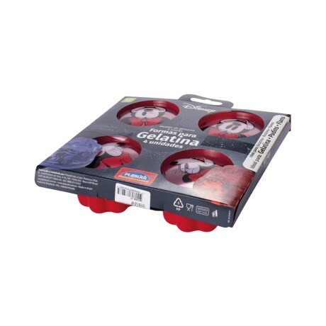 Set X4 Moldes de Gelatina Minnie 17448 ROJO