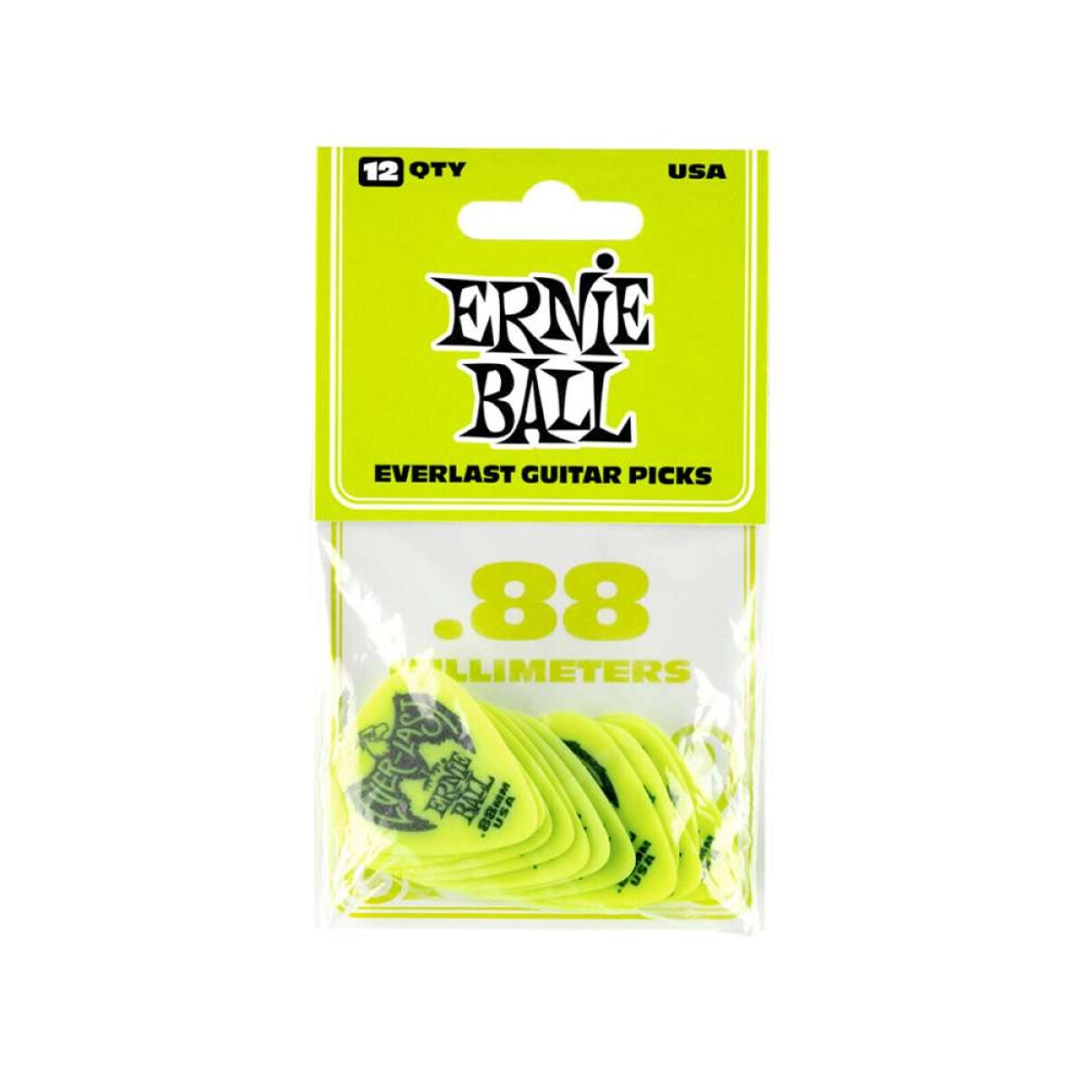 Pack Pua Guitarra Ernie Ball Everlast 0.88mm - 12pcs 