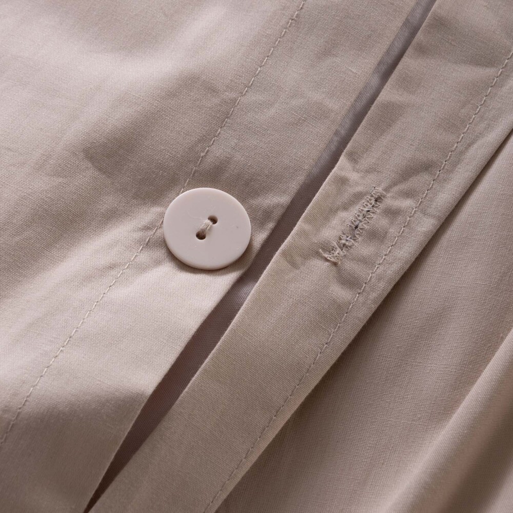 SET FUNDA NÓRDICA KING ALGODON MARRON COTTON BASIC 180H TOSTADO