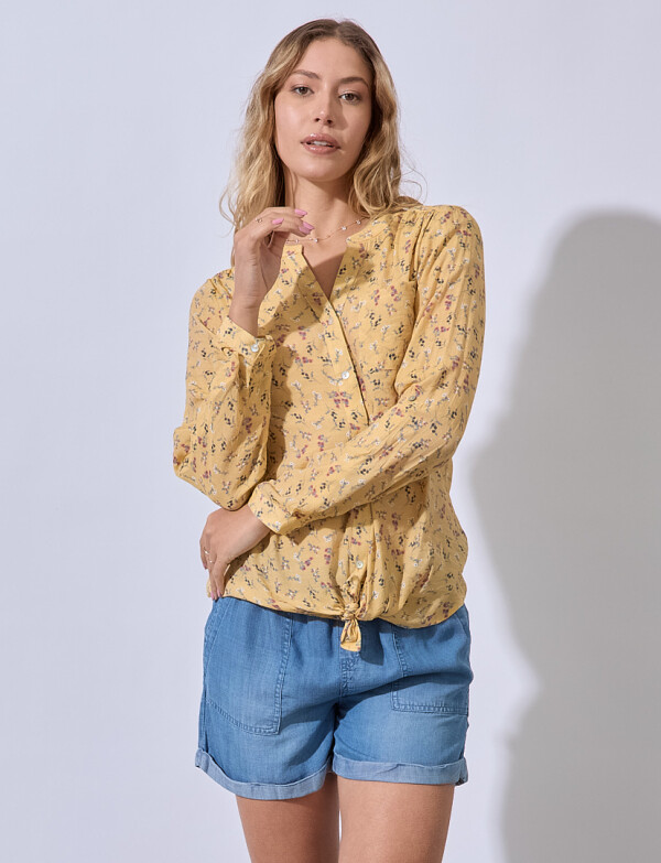 Blusa Gasa Prints AMARILLO/MULTI