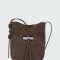 LONGCHAMP - LE ROSEAU VELVETY, CARTERA BUCKET XS Negro Estampado