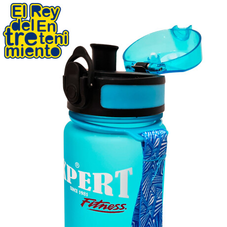 Botella Deportiva 600ml Libre Bpa Caramañola C/Correa Azul