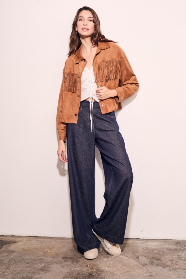 Camisa Gamuza Vegana Camel