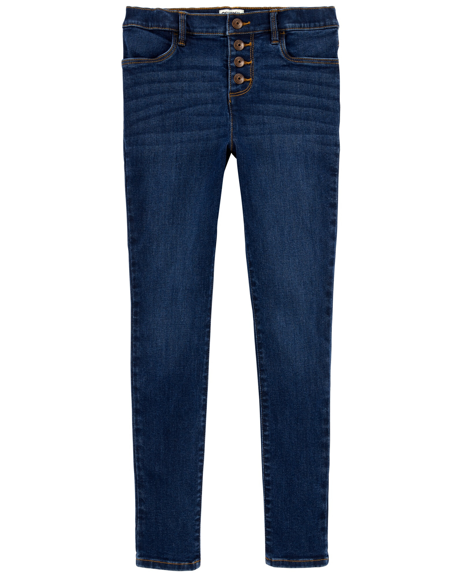 Pantalón de jean ajustados con botones Sin color