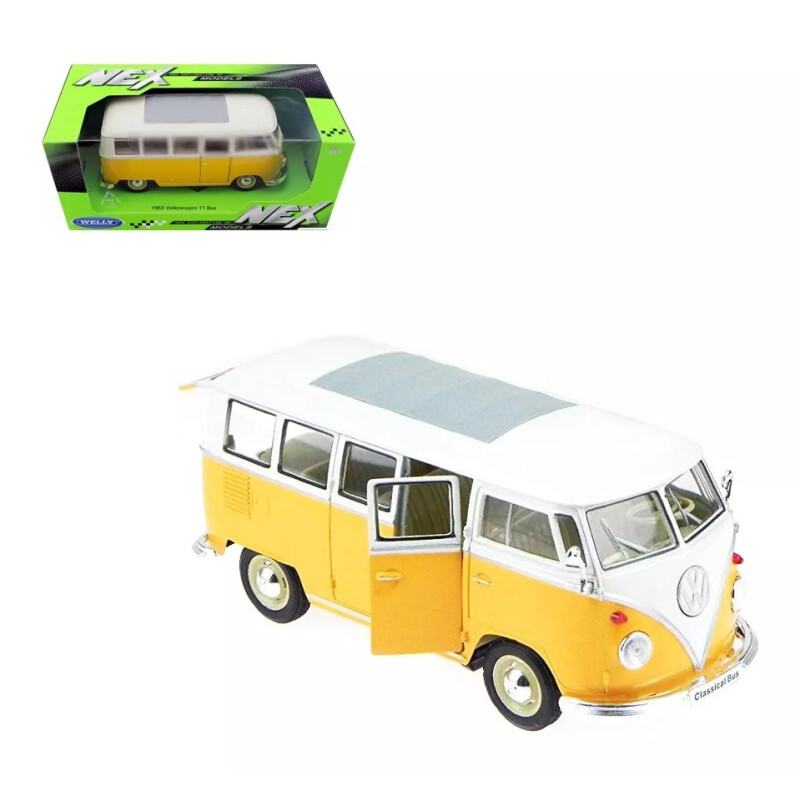 Camioneta Coleccion Vw Volkswagen 1963 T1 Bus 1:24 Camioneta Coleccion Vw Volkswagen 1963 T1 Bus 1:24