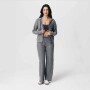 Polera Cloud Jersey Full Zip Hoodie Mujer Black
