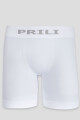 Boxer large prili de microfibra Blanco