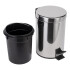 Papelera Contenedor 8 L Residuos Basura Acero Metal C/ Pedal Papelera Contenedor 8 L Residuos Basura Acero Metal C/ Pedal