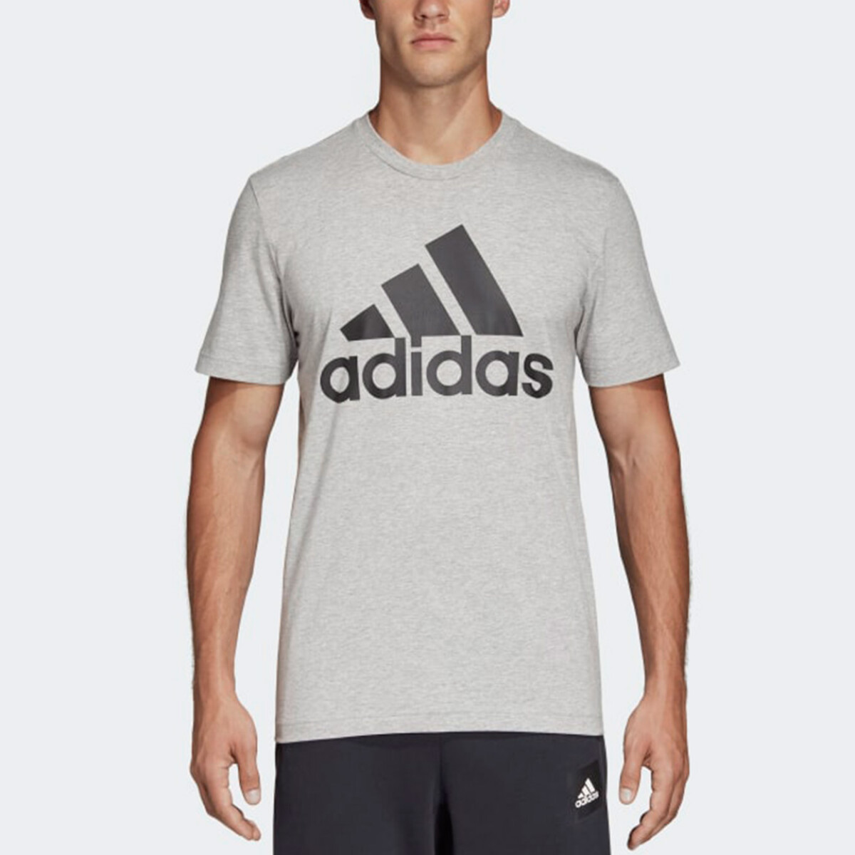 Adidas T-shirt Basic Bos Tee - Gris-negro 