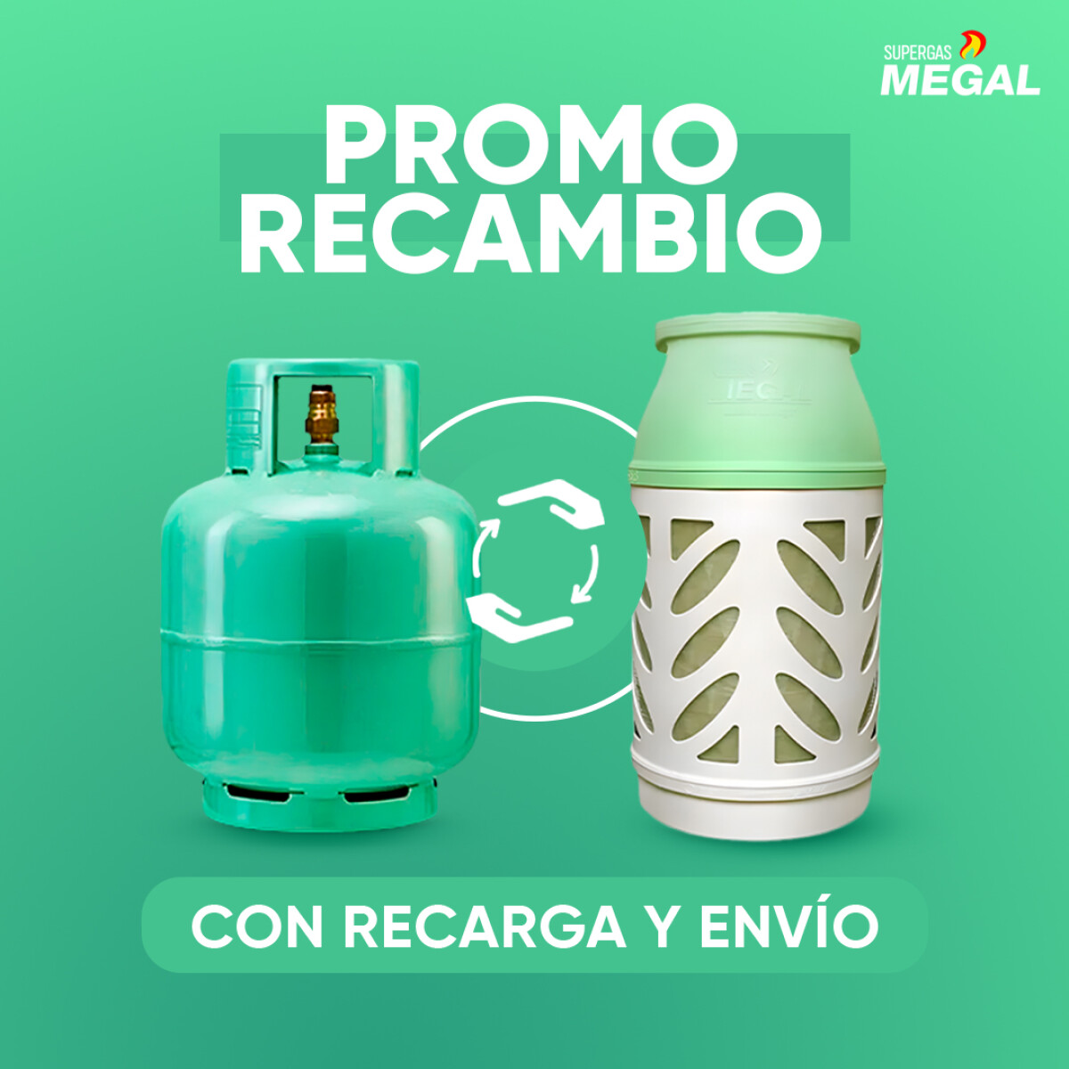 Promoción Recambio Megal Light (Con Carga) Entregando La De Acero 
