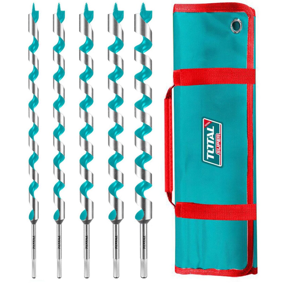 Set De 5 Mechas Helicoidales Para Madera, 46cm 