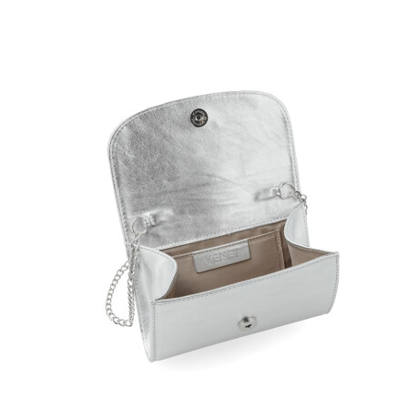 CARTERAS VENET- CUERO CARLETTO PLATEADO