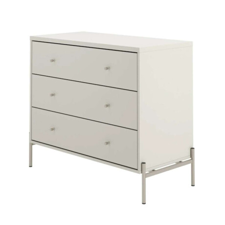 Comoda Jasper 3 cajones White Matte champ
