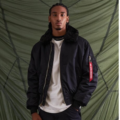 Campera Bomber B-15 Alpha Negro
