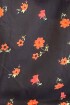 Campera capucha rayón Flores naranjas