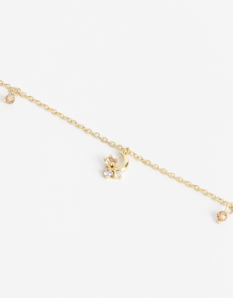 Pulseras Flexibles Cubic zirconia Pulsera Flexible Charm Cubic Dorado - Dorado