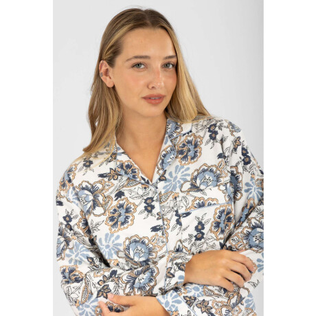Pijama franela Flores