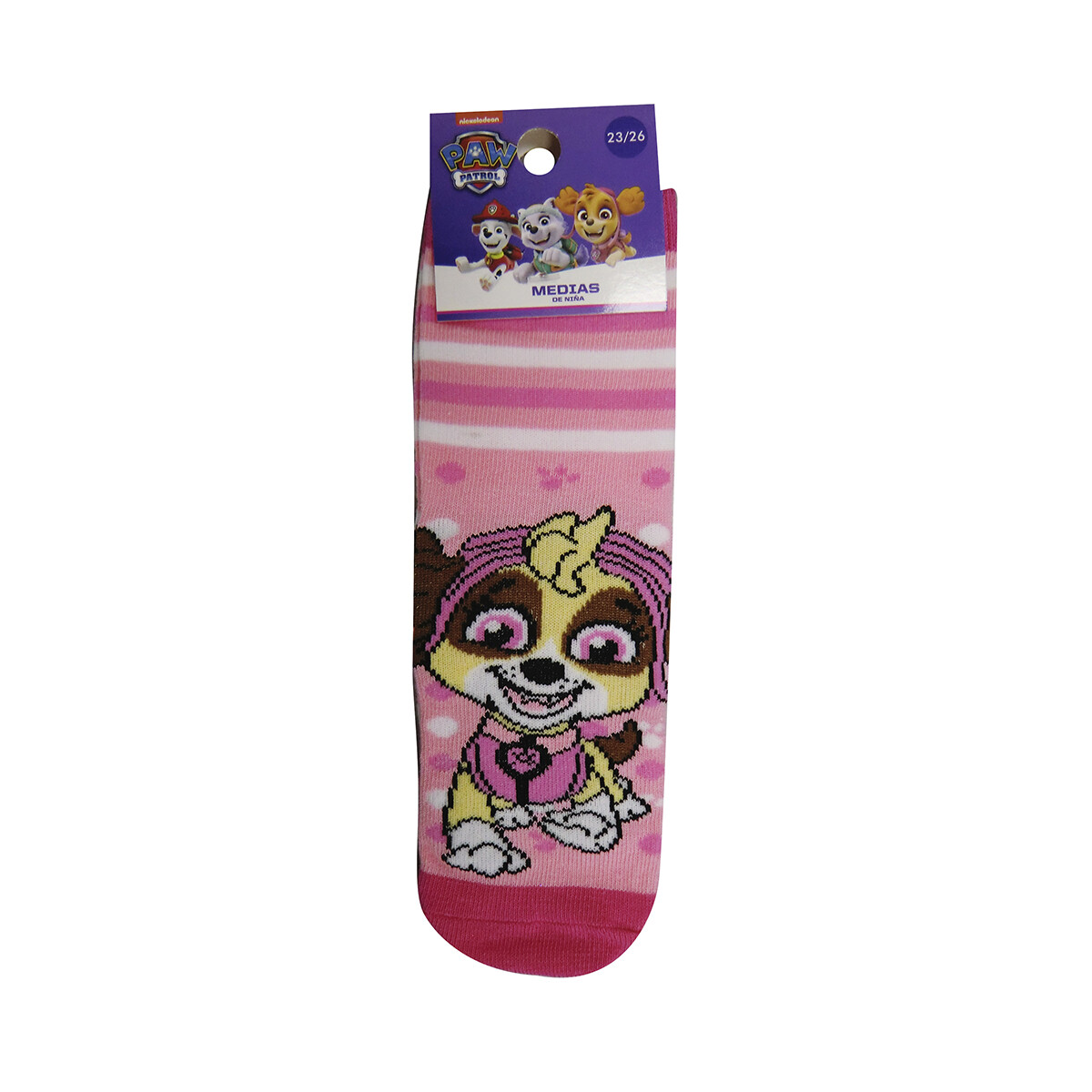 Medias Infantiles Paw Patrol Oficial Talle 19/30 - SKYE 