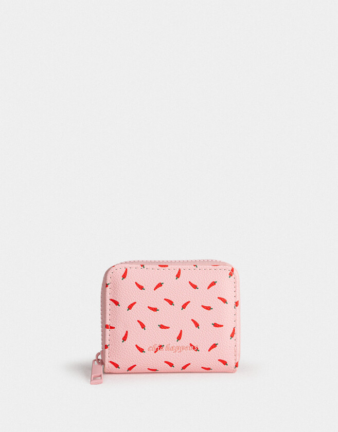 Billetera Billetera Cuerina Rosa - Rosa Viejo