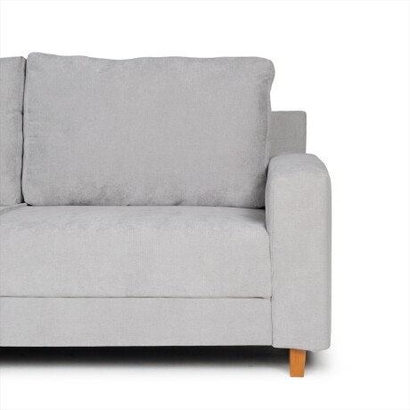 Rinconera Avero - Tela Microfibra - Chaise izquierdo Berlin 05 (Ceniza)