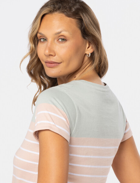 REMERA RAYADA Verde