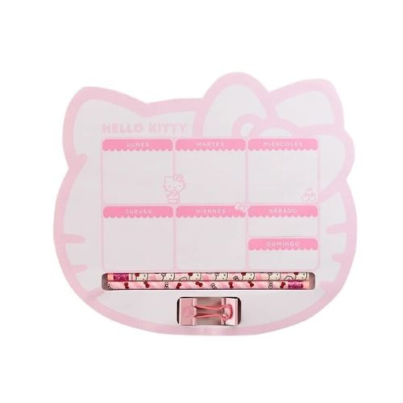 Planner Semanal Con Accesorios Hello Kitty MAW - Mooving Planner Semanal Con Accesorios Hello Kitty Maw - Mooving