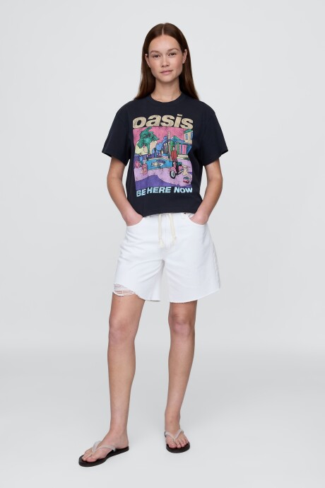 Remera Oasis Mujer Washed Black